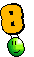 Buchstaben 8 Smiley – Buchstaben - Zahlen